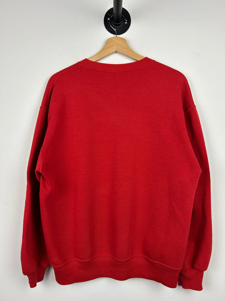 Vintage 90s Russell Athletic Ohio State Buckeyes Embroidered Red Crewneck