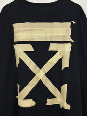 Off White Tape Arrows Black Tee