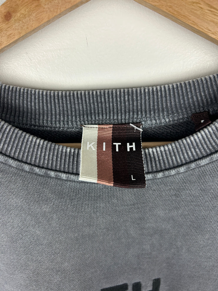 Kith FW19 Charcoal Combo Knit Crewneck