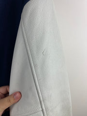 Vintage 90s MLB Detroit Tigers Comerica Park Navy Wool & Leather Varsity Jacket