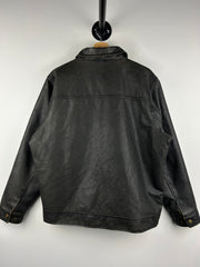 Vintage Arizona Black Leather Cropped Jacket