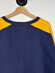 Vintage Michigan Wolverines Embroidered Navy Crewneck