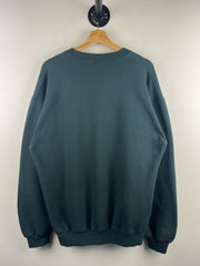Vintage 90s Russell Athletic Blank Green Crewneck