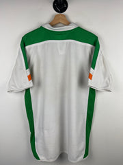 Vintage 2003-2005 Umbro Ireland National Football Team Away White Soccer Jersey