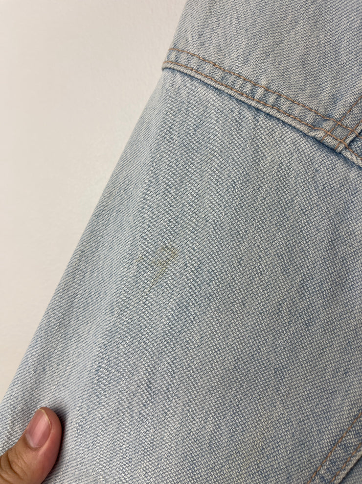 Vintage 90s Guess Light Wash Blue Denim Jacket