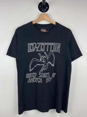 Vintage 2004 Led Zeppelin Icarus United States Of America Black Tee