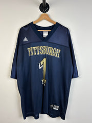 Vintage Y2K Adidas Pittsburgh Navy Football Jersey