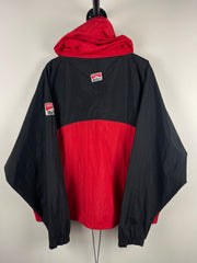 Vintage 90s Marlboro Patch Red & Black Windbreaker