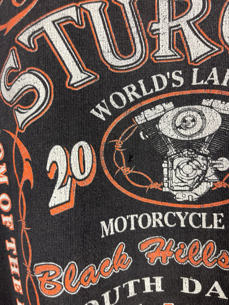 Vintage 2004 Sturgis Black Hills Rally South Dakota Black Tee