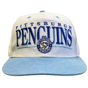 Vintage NHL 47 Pittsburgh Penguins White Snapback Hat