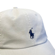 Vintage Polo Ralph Lauren White Leather Strapback Hat