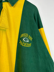 Vintage 90's Green Bay Packers Polo Rugby Long Sleeve