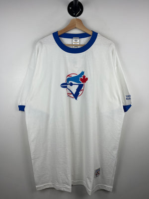 Vintage 2005 MLB Bulletin Toronto Blue Jays White Ringer Tee