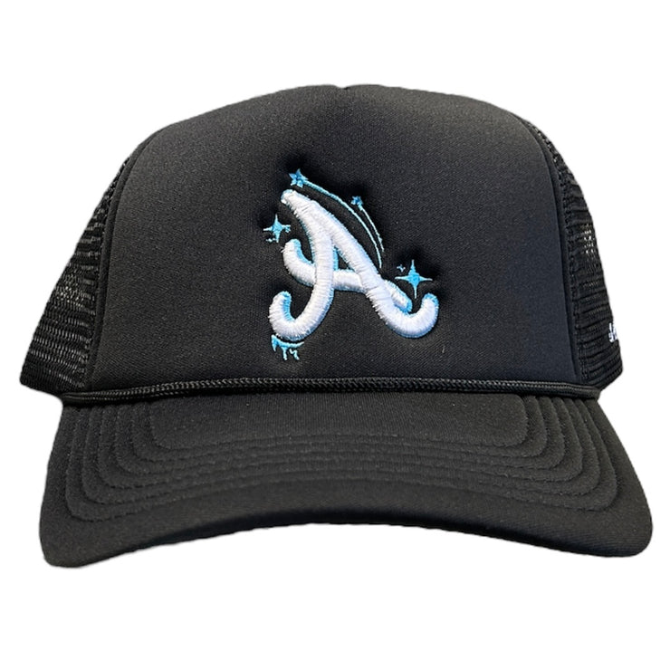Studio 1999 Atlanta Stars Black Trucker Hat