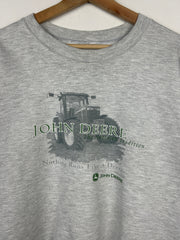 Vintage 90s John Deere Nothing Runs Like A Deere Grey Crewneck