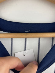 Vintage 80s Pillsbury Dough Boy Striped White Baseball Jersey