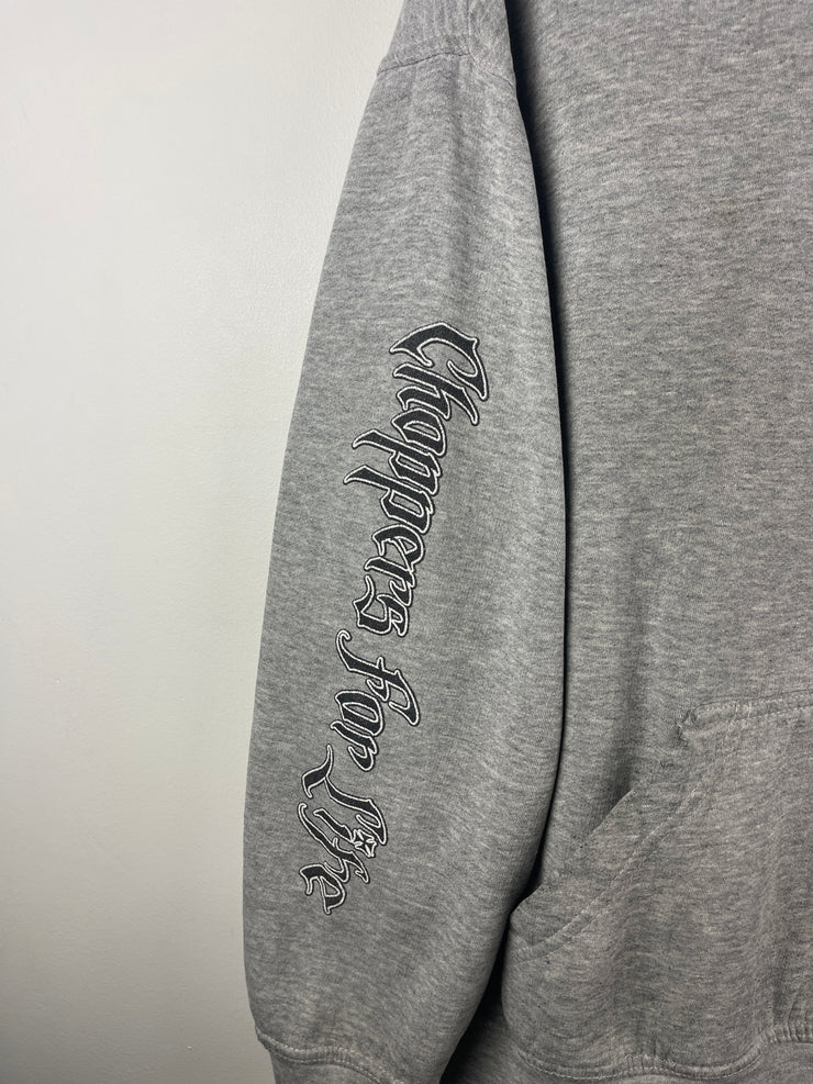 Vintage West Coast Choppers Choppers For Life Grey Hoodie