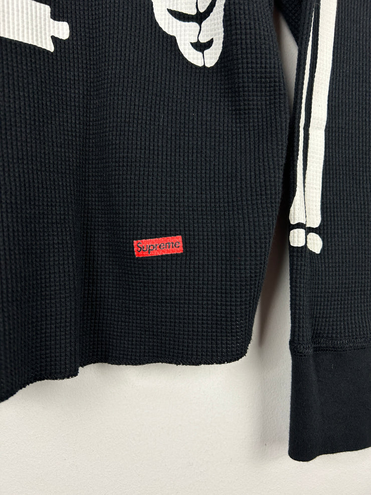 Supreme Bones Thermal Black Long Sleeve