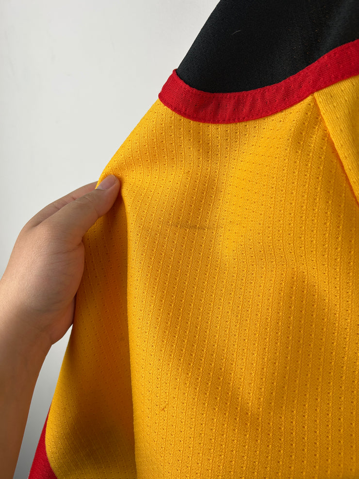 Vintage 90s ECHL SP Cincinnati Cyclones Kalisewicz Yellow Hockey Jersey