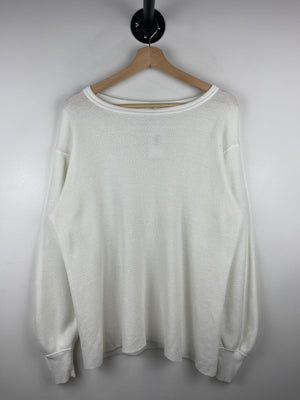 Vintage 80s Arctex White Thermal Long Sleeve