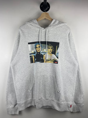 Supreme SS18 Nan Goldin Misty and Jimmy Paulette Ash Grey Hoodie