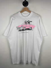 Vintage 90s Cadillac Cattilac Cows White Tee
