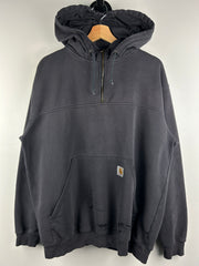 Vintage Carhartt Quarter Zip Black Hoodie