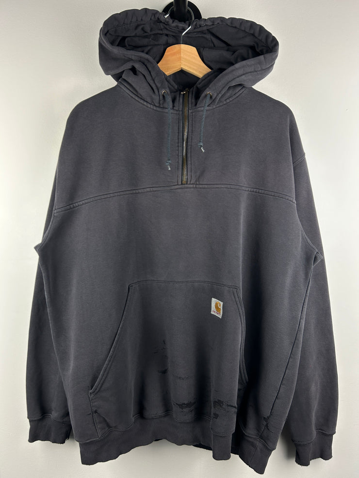 Vintage Carhartt Quarter Zip Black Hoodie