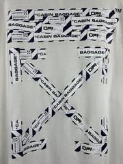 Off White Airport Tape White Tee