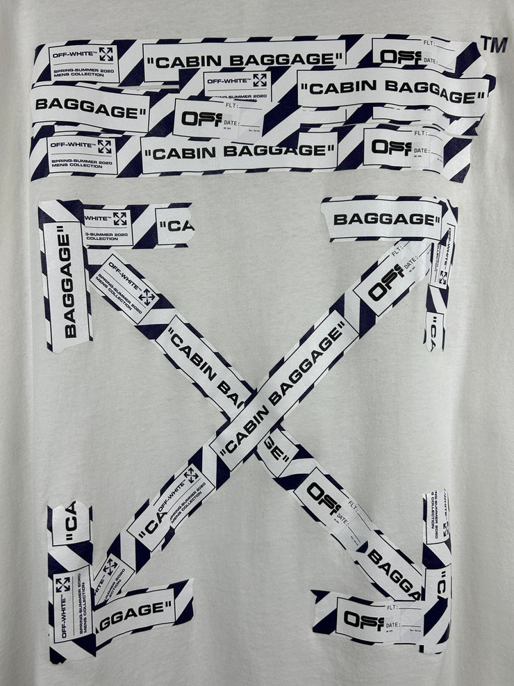 Off White Airport Tape White Tee