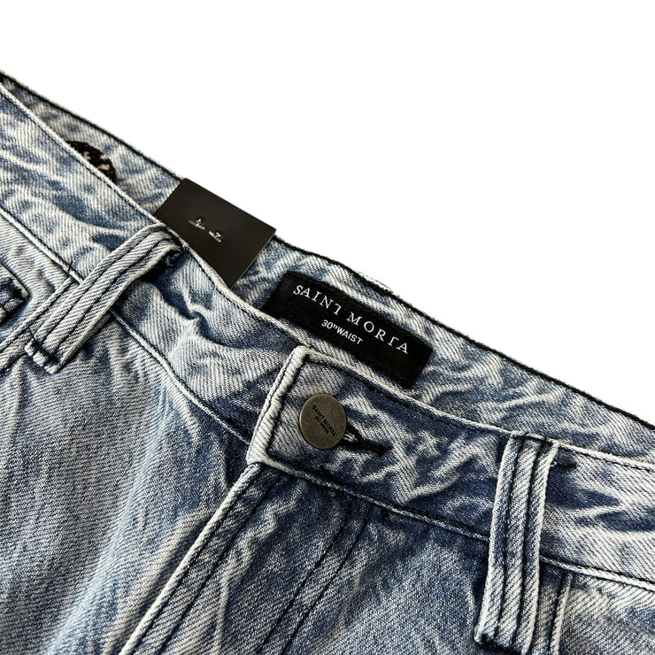 Saint Morta Daggers Blue Denim Jeans