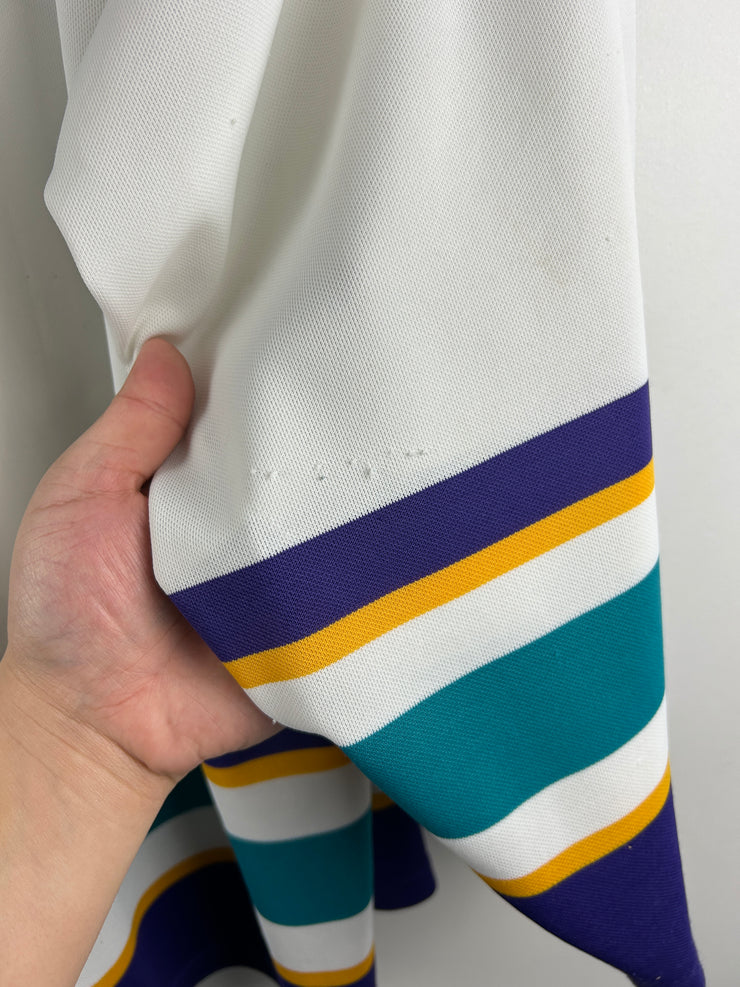 Vintage 90s AHL CCM Syracuse Crunch Inaugural Season White Hockey Jersey