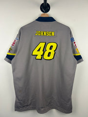 Vintage Nascar Chase Jimmy Johnson Lowes Grey Racing Jersey