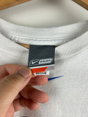 Vintage Nike Bauer Finland Hockey Middle Swoosh White Tee