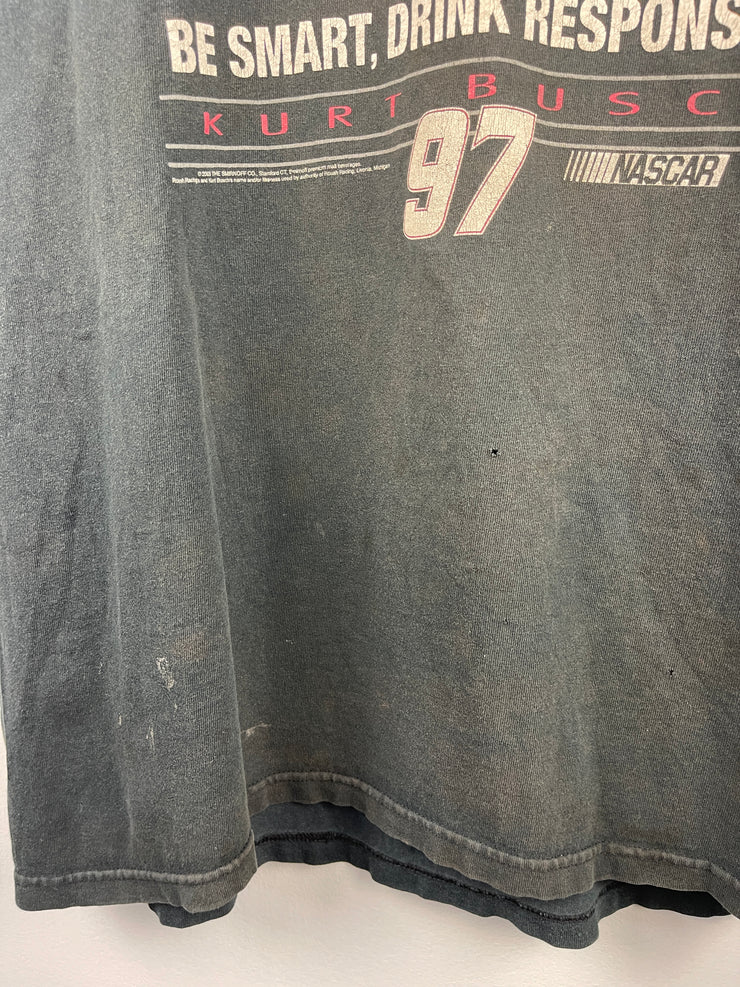 Vintage Smirnoff Ice Nascar Kurt Busch Black Tee