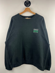 Vintage 90s The Buffalo News Embroidered Black Crewneck