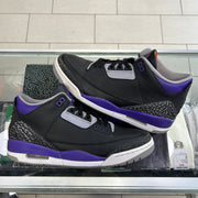 Jordan 3 Black Court Purple