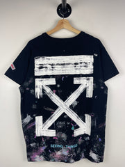 Off White Galaxy Brushed Arrows Black Tee