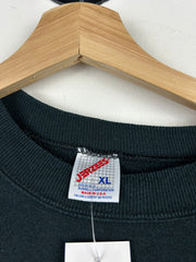Vintage 90s Jerzees Blank Black Crewneck