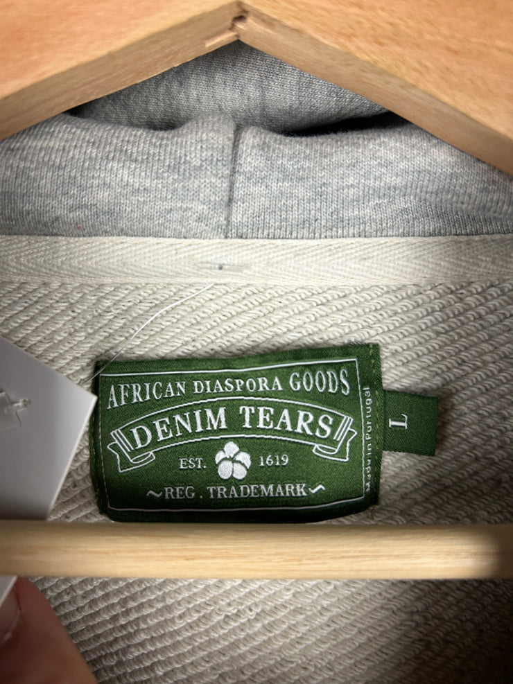 Denim Tears The Cotton Wreath Grey Hoodie