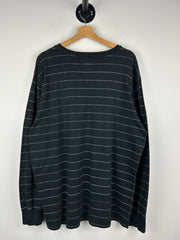Supreme FW17 Logo Stripe Black Long Sleeve