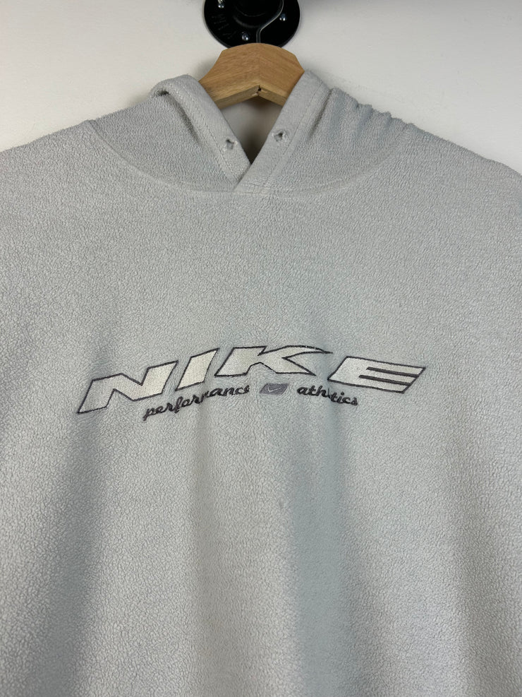 Vintage Y2K Nike Pocket Swoosh Fleece White Hoodie