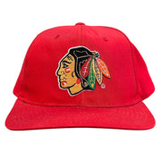 Vintage 90s NHL Starter Chicago Blackhawks Plain Logo Snapback Hat