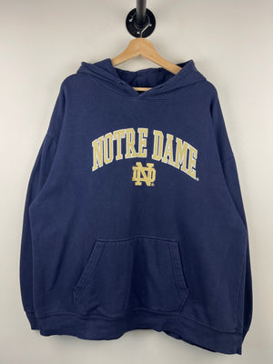 Vintage Notre Dame Fighting Irish Embroidered Navy Hoodie