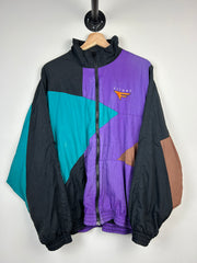 Vintage 90s Nike Flight Purple & Teal Windbreaker