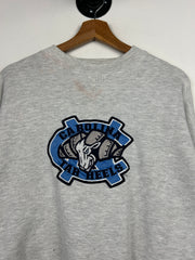 Vintage North Carolina Tar Heels Embroidered Grey Crewneck