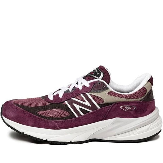 New Balance 990v6 MiUSA Teddy Santis Burgundy Tan