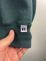 Vintage 90s Russell Athletic Blank Green Crewneck