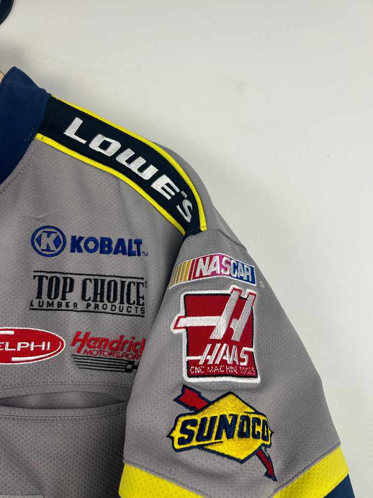 Vintage Nascar Chase Jimmy Johnson Lowes Grey Racing Jersey