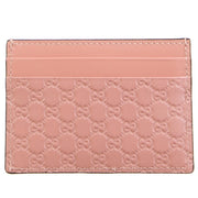 Gucci Micro GG Monogram Pink Card Holder